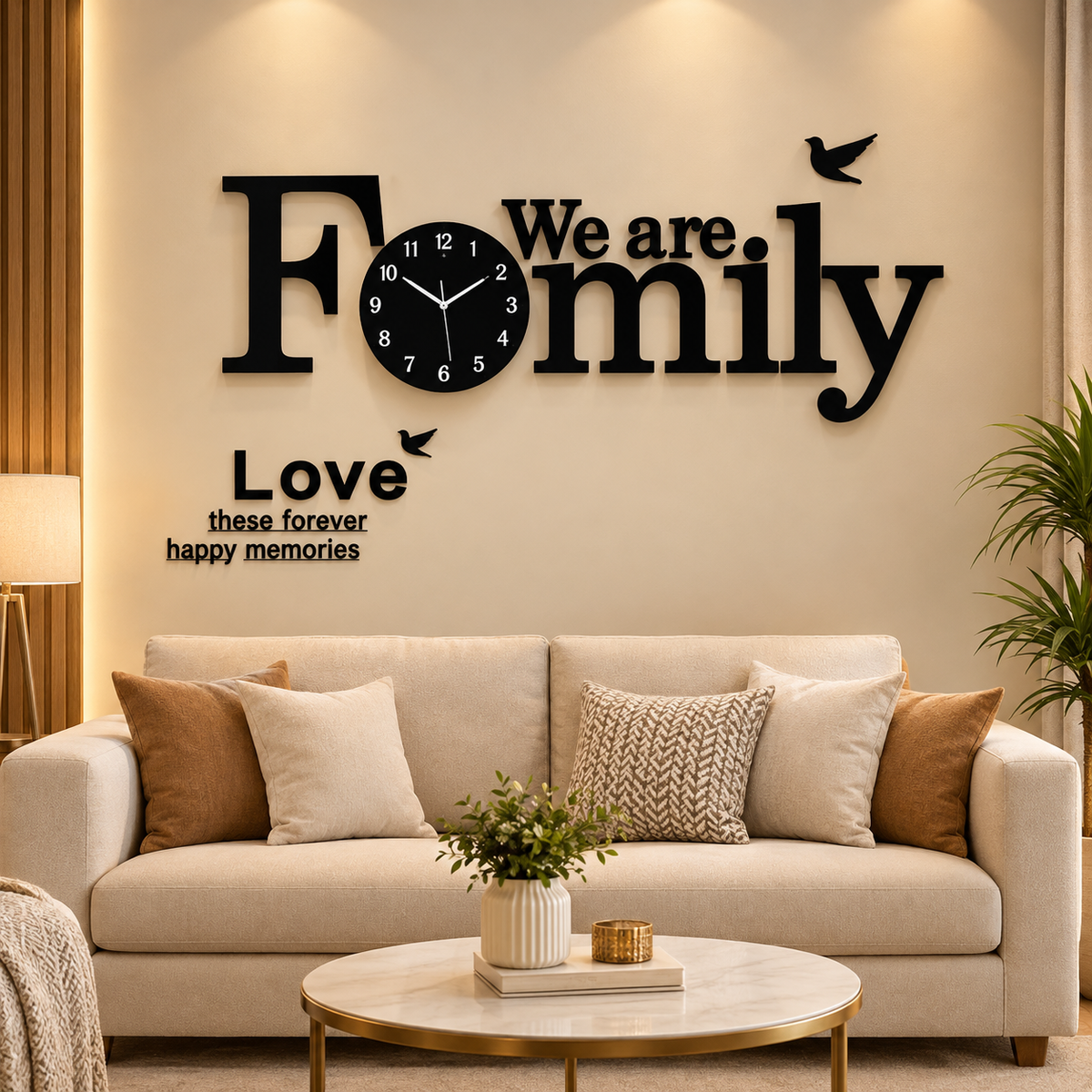 Family Wall Clock – Elegant Home Decor | Decor Vibe (Code: M19)