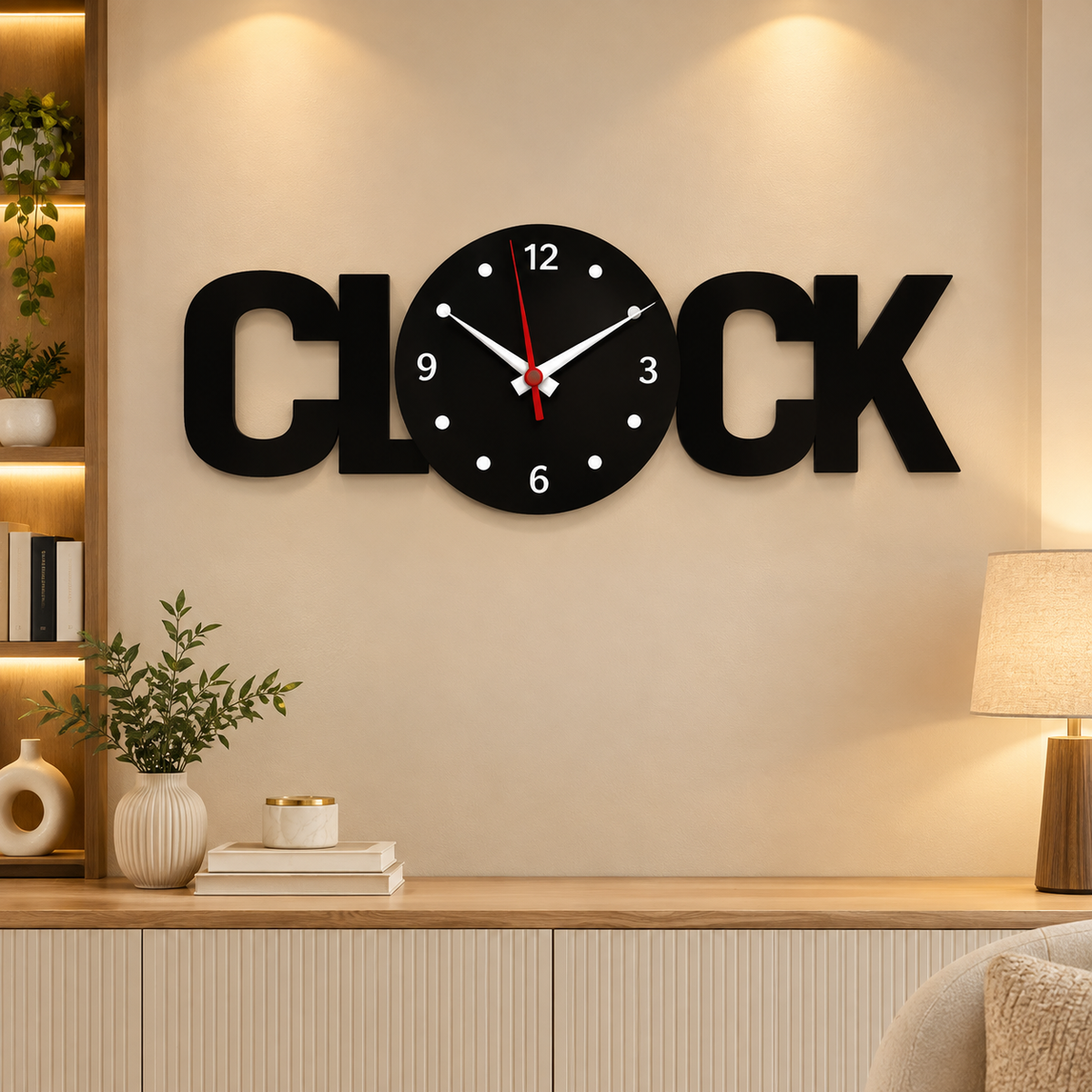Modern Clock Wall Art – Stylish Home Decor | M49